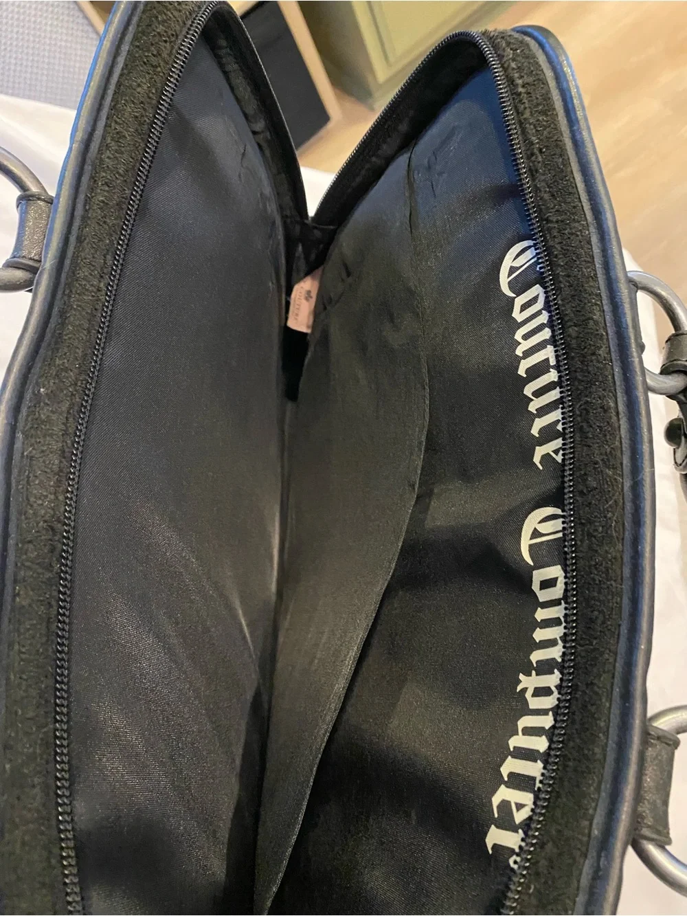 Juicy Couture Black Rhinestone Laptop Tote